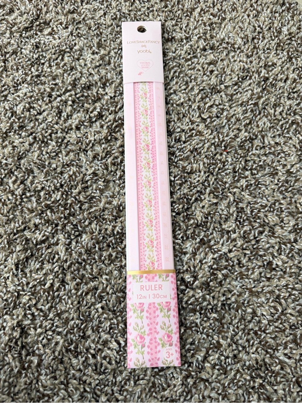 LoveShackFancy Yoobi 12in ruler